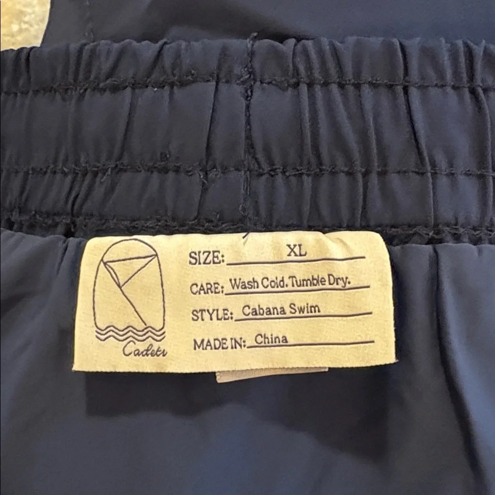 Cadets Cabana Swim Shorts in Navy SZ XL NWOT